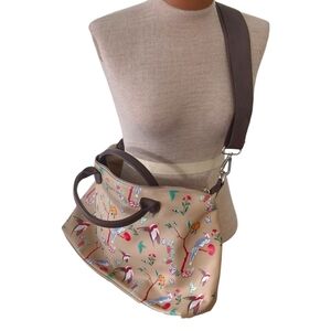 Stuff Makers Womens German Luxury Handbag Travel Floral Fall Tan School